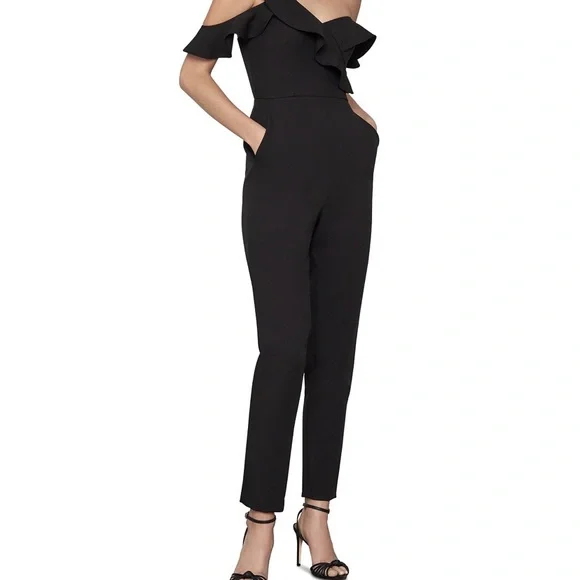 Cause a sensation in this striking one-shoulder jumpsuit from